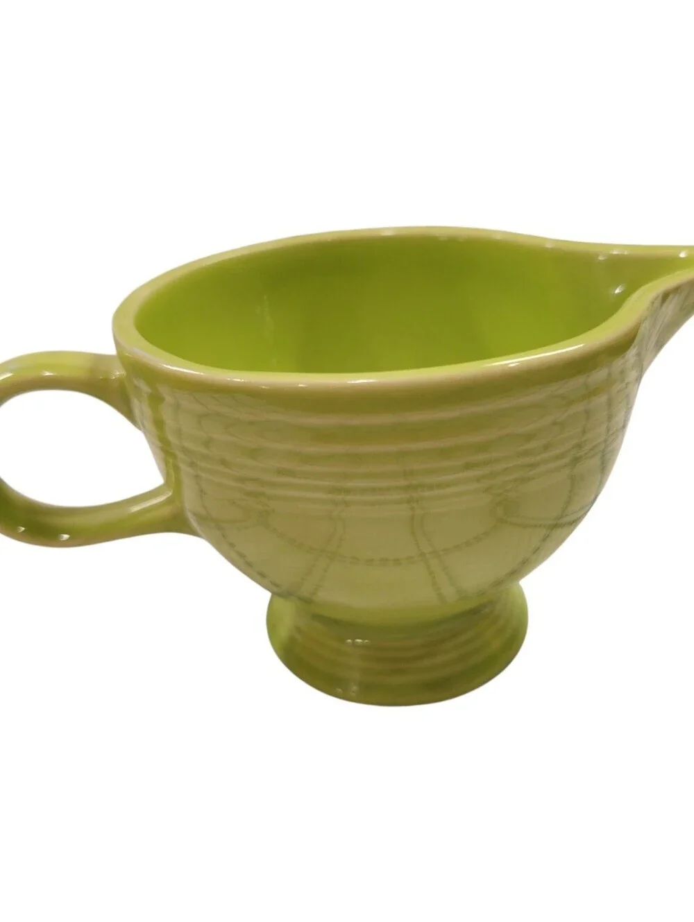 Fiesta Ware Chartreuse Individual Creamer | Retired Color | Homer Laughlin
